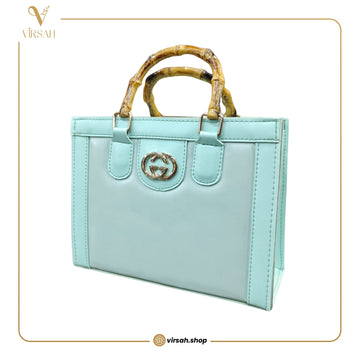 Bamboo-Handle Designer Handbag | Premium Fashion Tote for Women