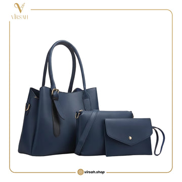 Luxury 3-Piece Women’s Handbag Set | Tote Bag, Crossbody & Wallet Combo