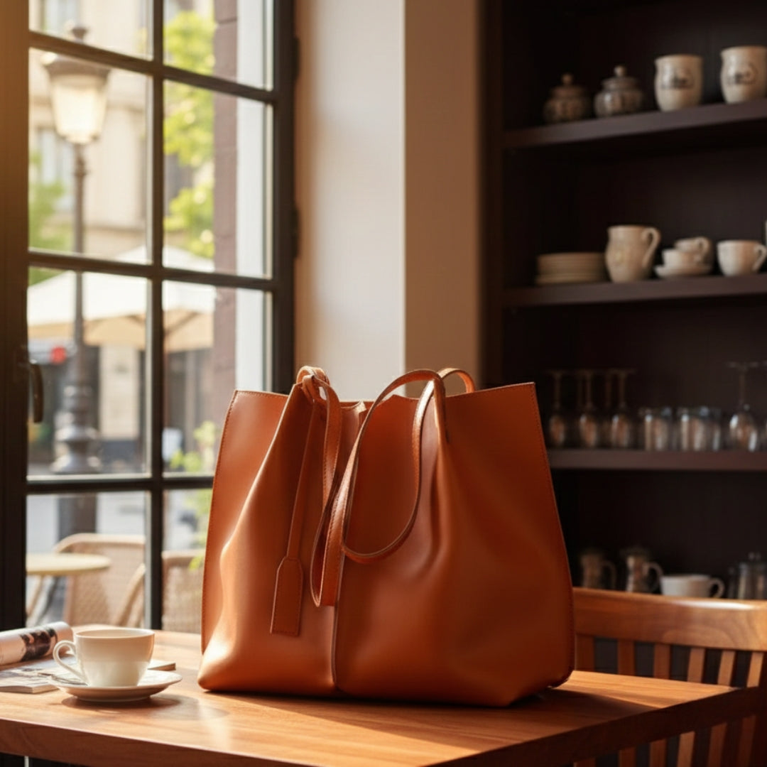 Luxury Black Women’s Tote Bag | Premium Structured Handbag for Office