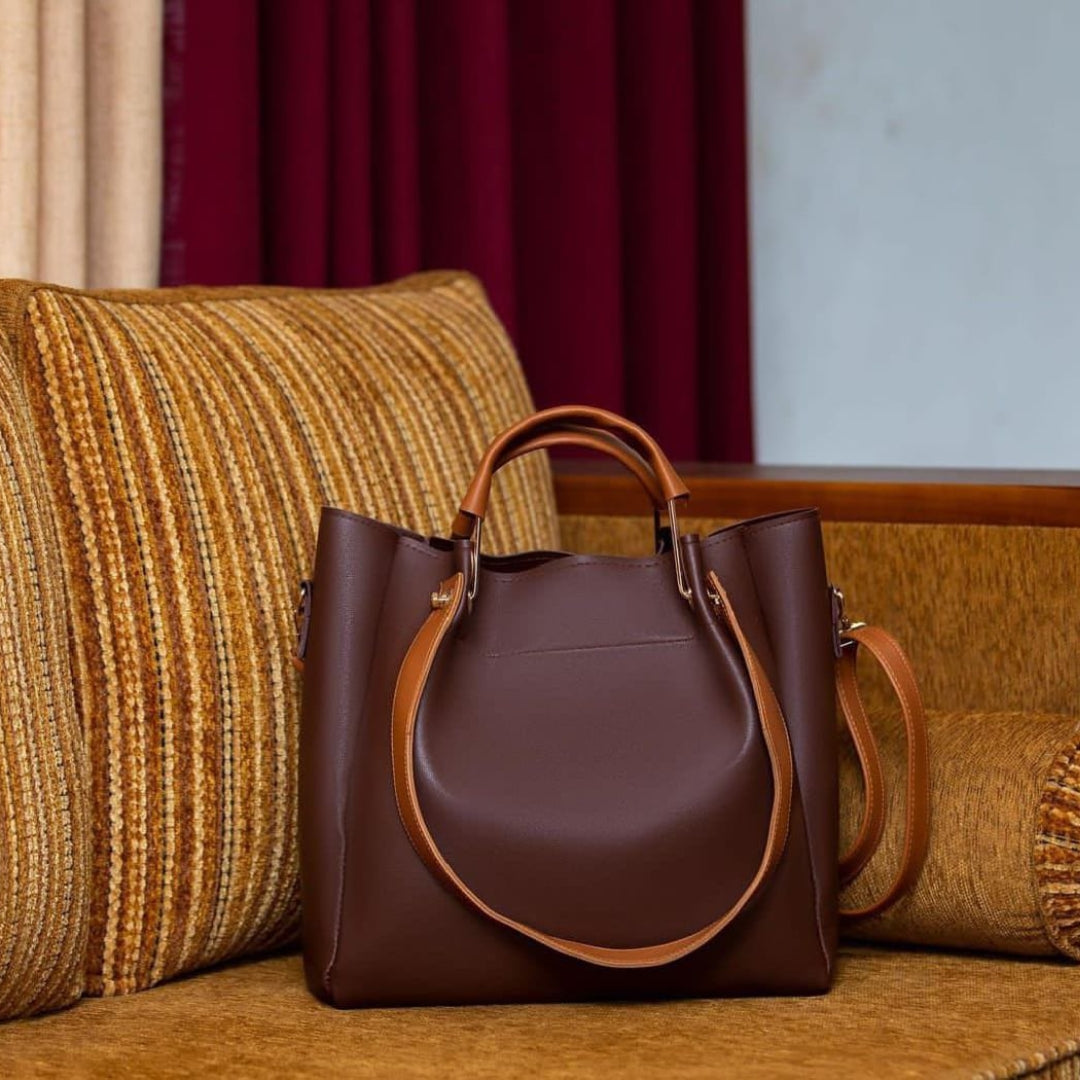 Elegant Olive Green Structured Handbag for Women | Top Handle & Shoulder Bag