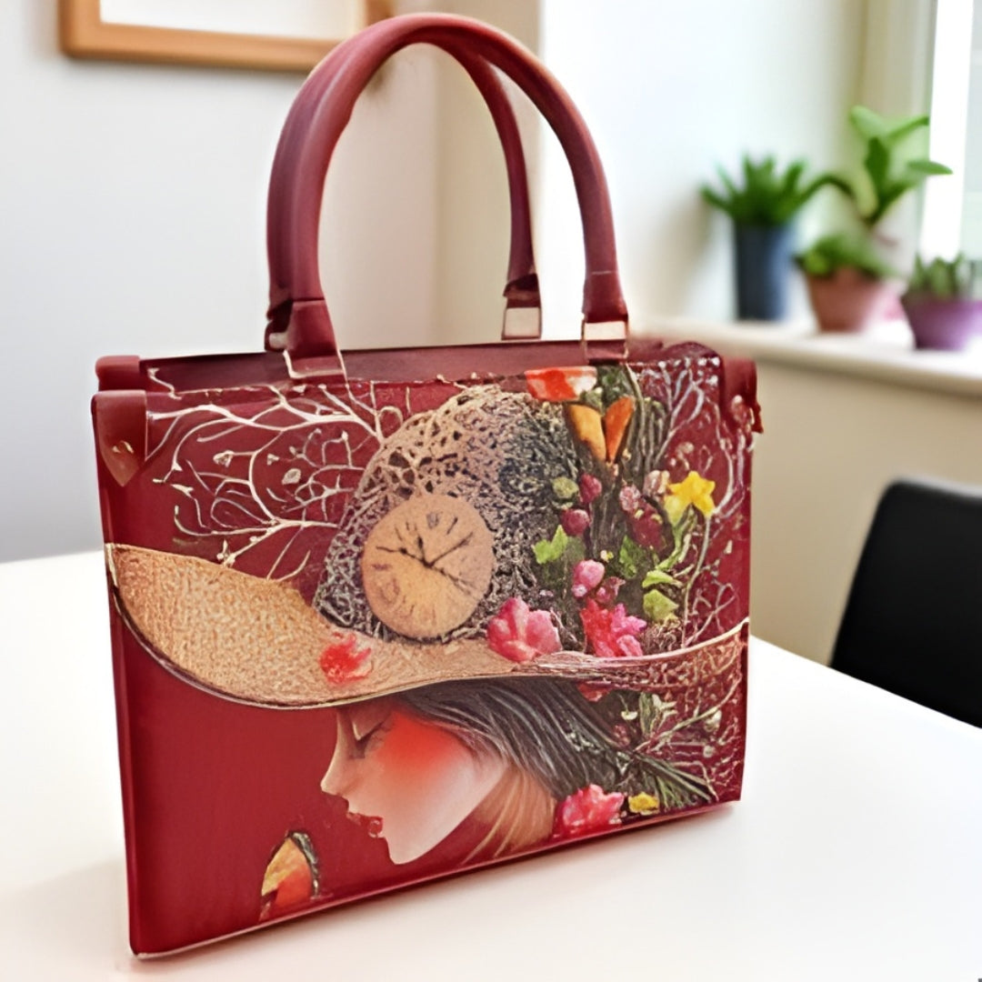 Elegant Artistic Hand-Painted Style Handbag | Premium Fashion Tote for Women