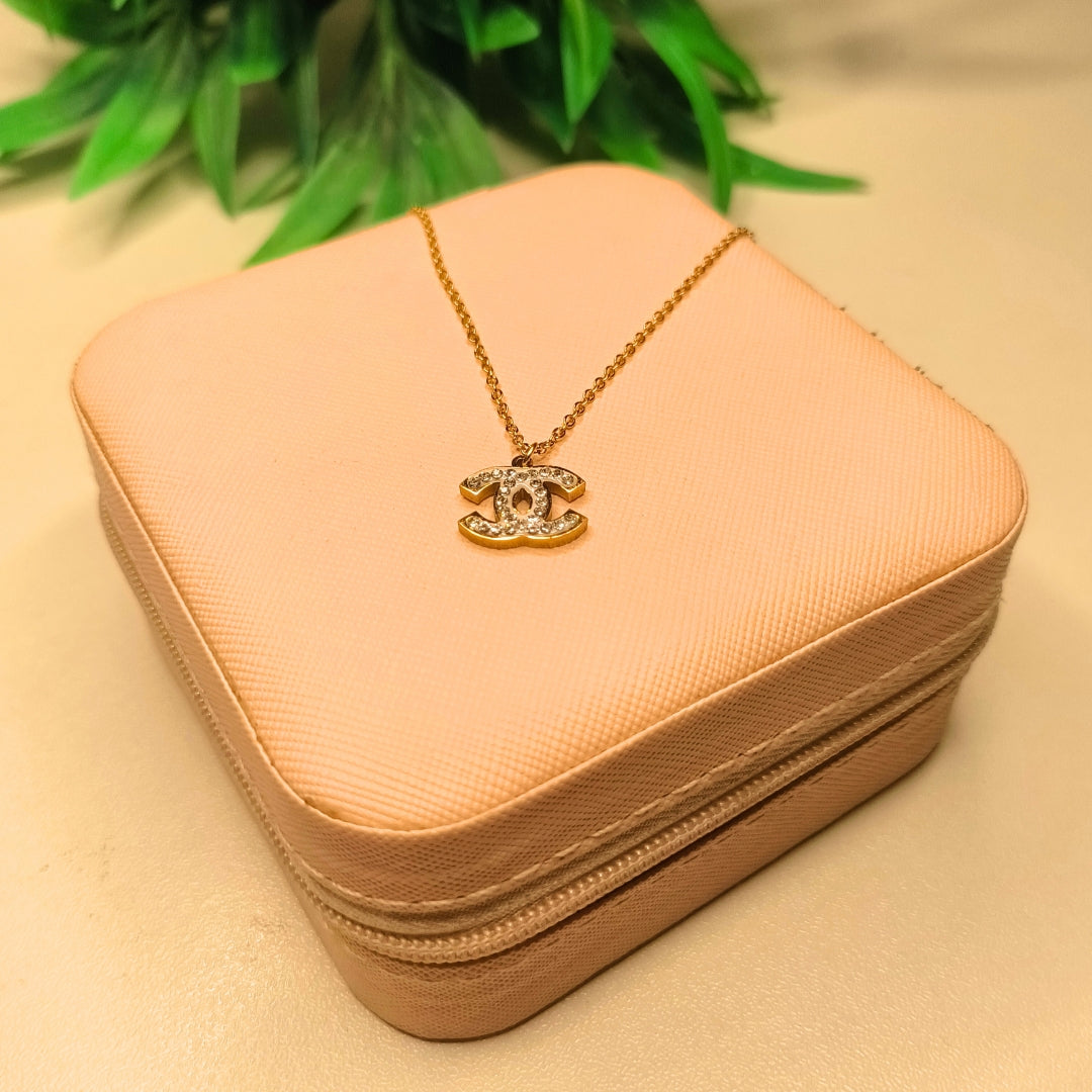 Crystal Double-C Logo Gold-Plated Jewelry Set | Artificial Jewelry for Women