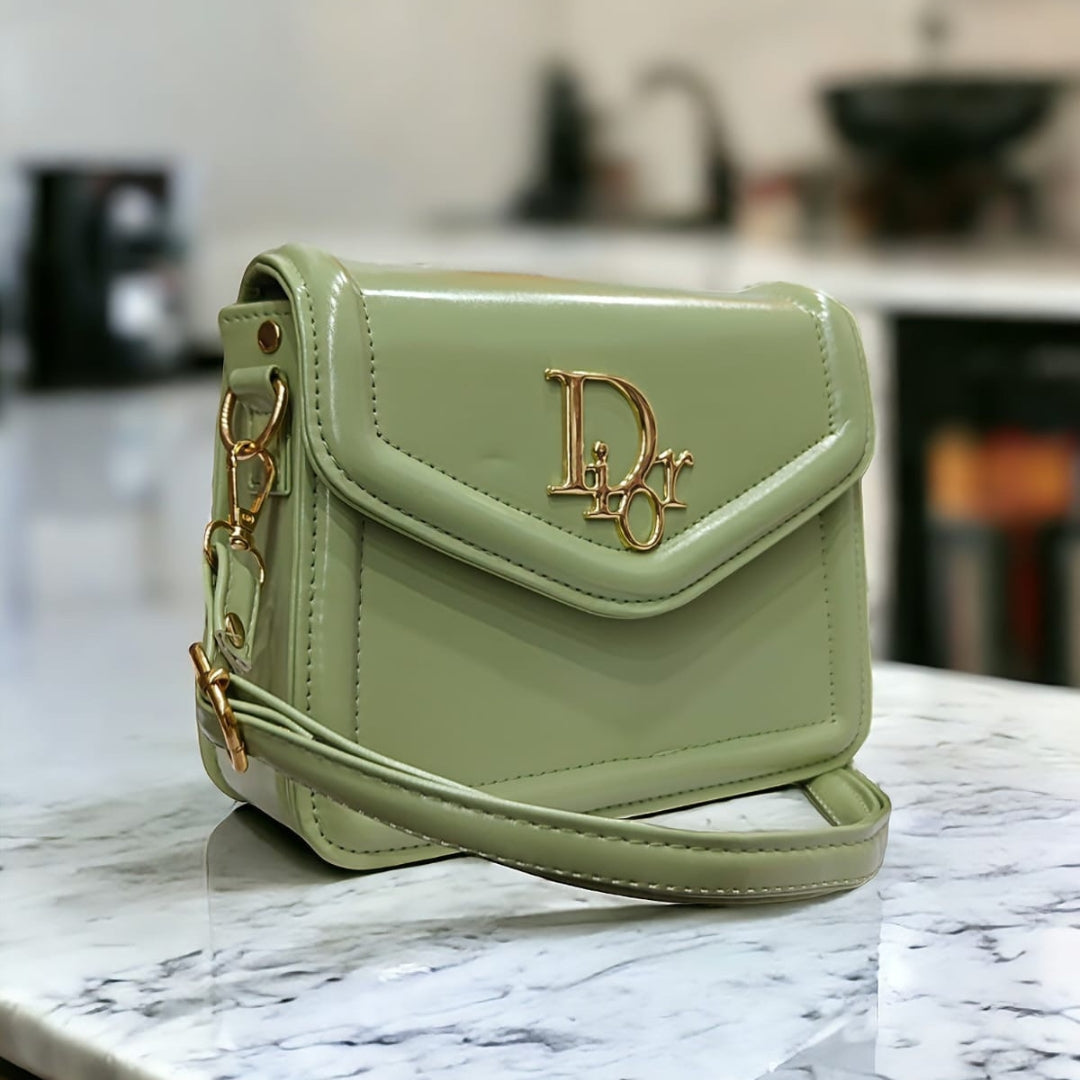 Elegant Nude Pink Mini Crossbody Bag for Women | Premium PU Leather Shoulder Bag