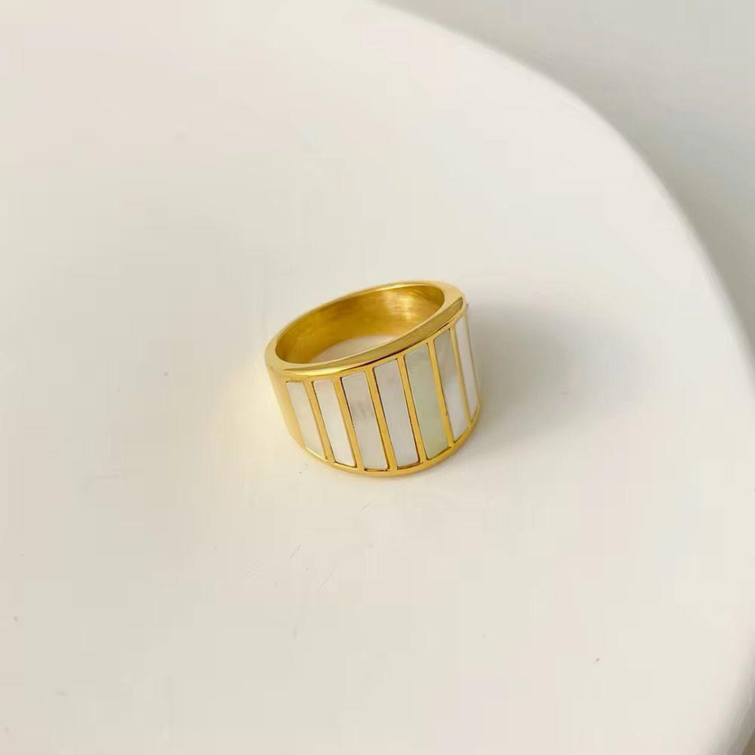 Gold-Plated Adjustable Ring for Women