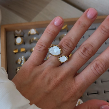 Adjustable Silver Band Ring for Women