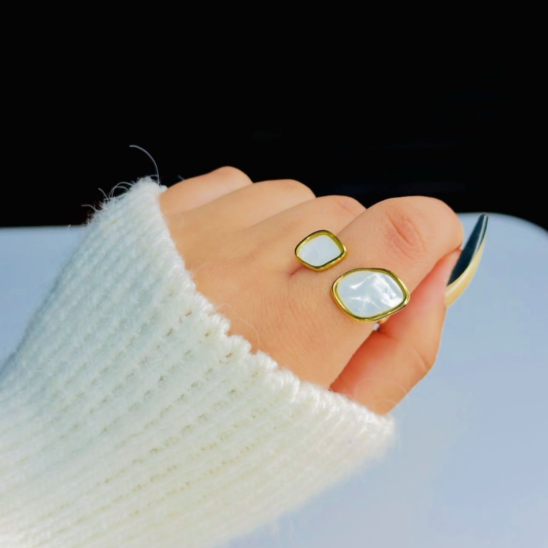 Adjustable Silver Band Ring for Women