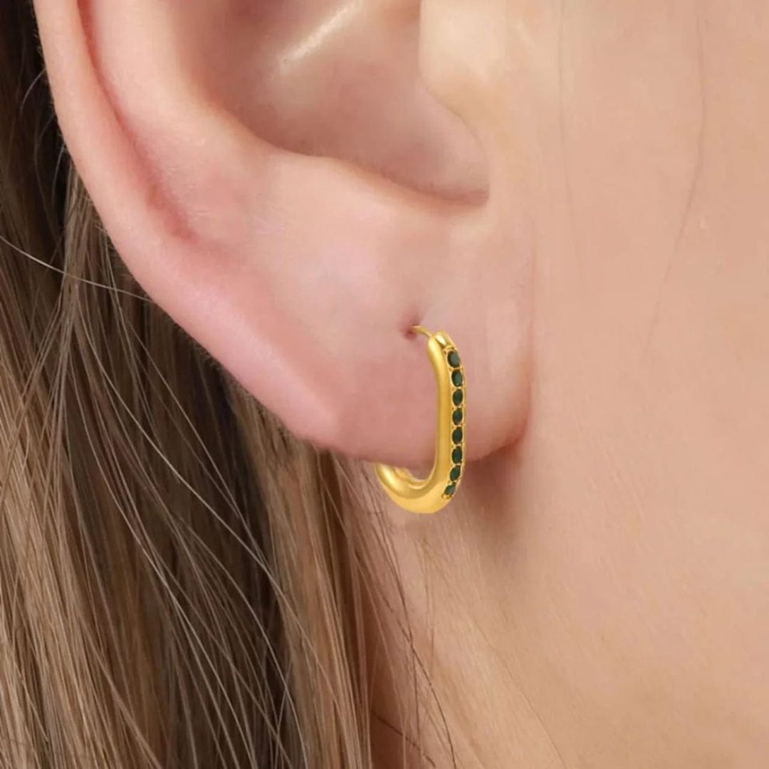 Chic Gold-Plated Stud Earrings for Women