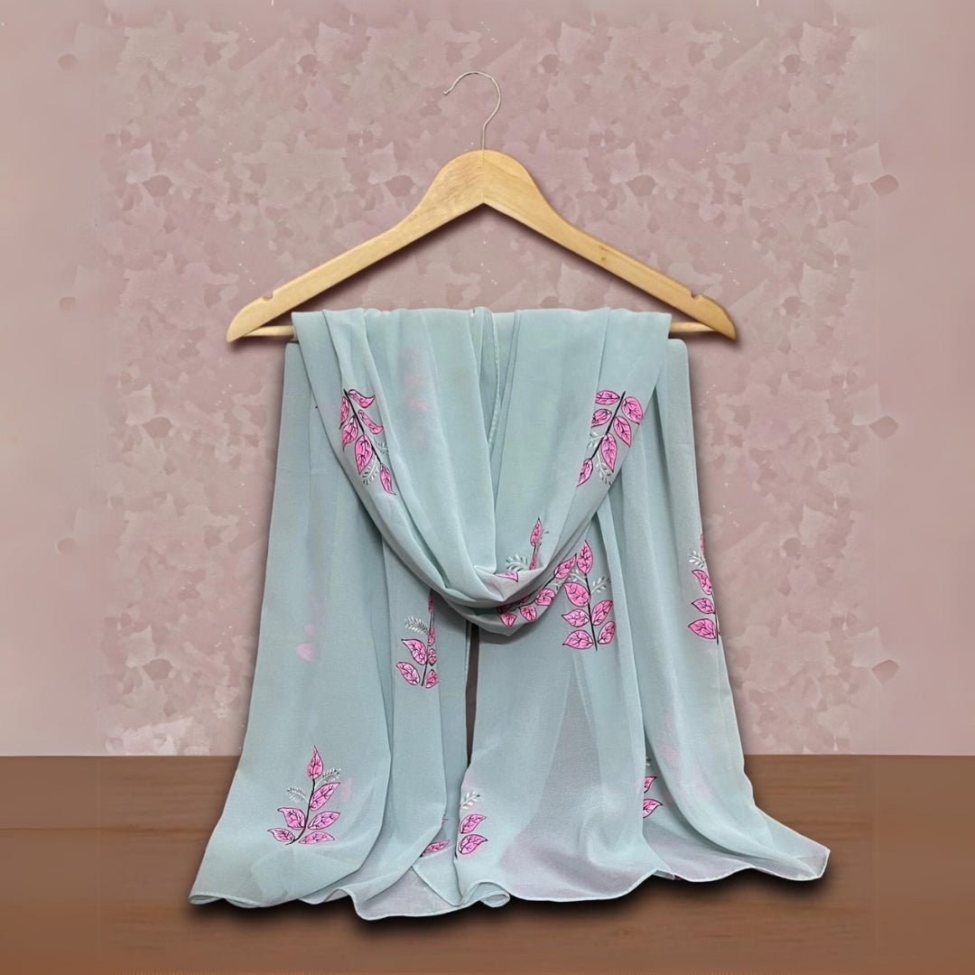 Handcrafted Georgetta Hijab for Young Pakistani Girls