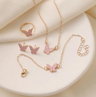 1Set Fashion Exquisite Simple Versatile Butterfly
