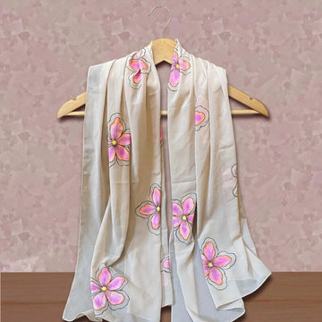 Youthful Printed Chiffon Lookalike Scarf
