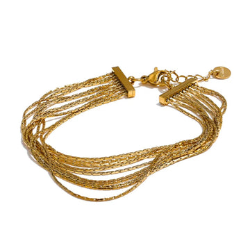 Trendy Stainless Steel 8 Layer Bracelet for Modern Style
