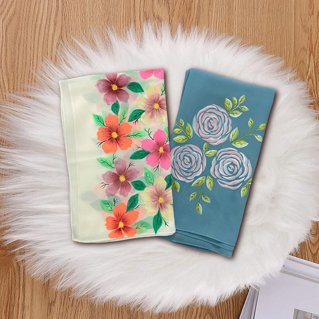 Soft Hand Printed Georgetta Hijab for Daily Wear