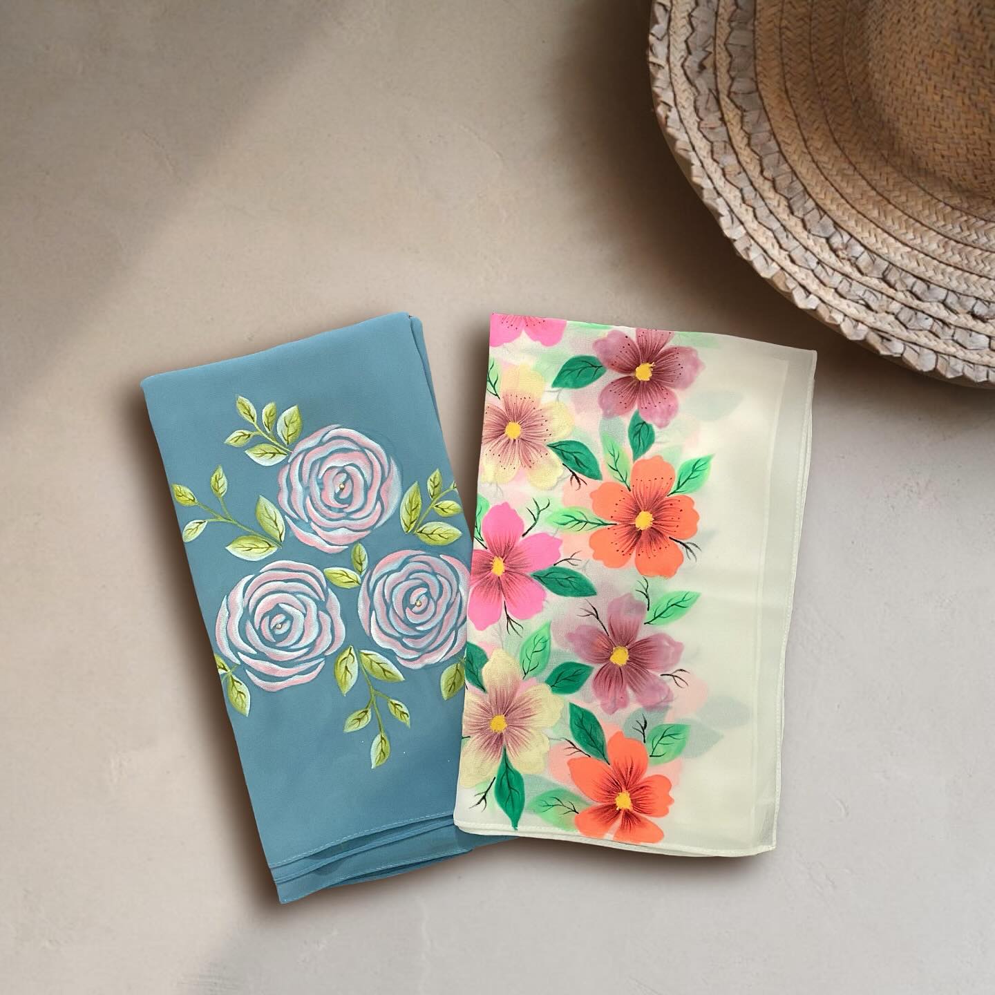 Soft Hand Printed Georgetta Hijab for Daily Wear