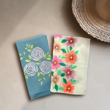 Soft Hand Printed Georgetta Hijab for Daily Wear